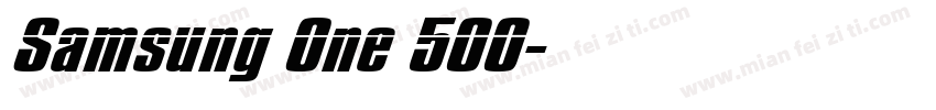 Samsung One 500字体转换